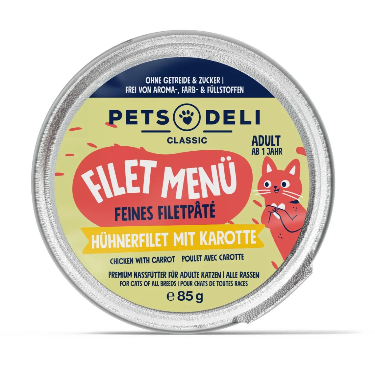 Nourriture Humide^Adult filet de poulet Menu aux carottes & au pissenlit 12 x 85 g