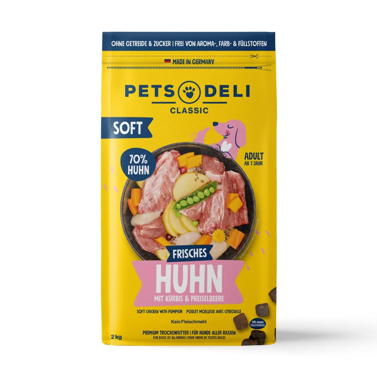 Croquettes^Adult Soft poulet à la courge & aux airelles rouges 2 kg