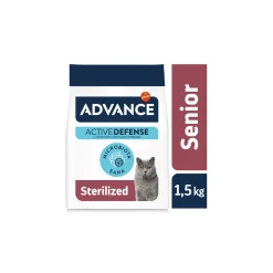 ADVANCE Croquettes Pour Chat^Affinity Sterilized - croquettes pour chats stérilisés Senior au poulet et à l'orge 1,5 kg