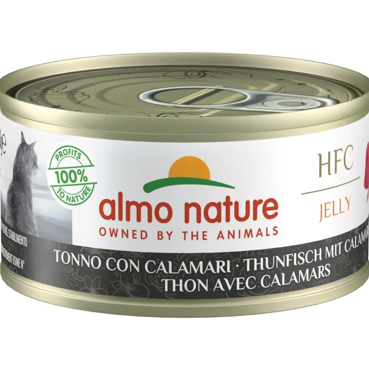 Almo nature Nourriture Humide^Jelly 24x70g Thon avec calamars