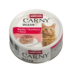 animonda Nourriture Humide^Carny Nourriture humide pour chat Adulte, Ocean 12x80 g Thon et bœuf