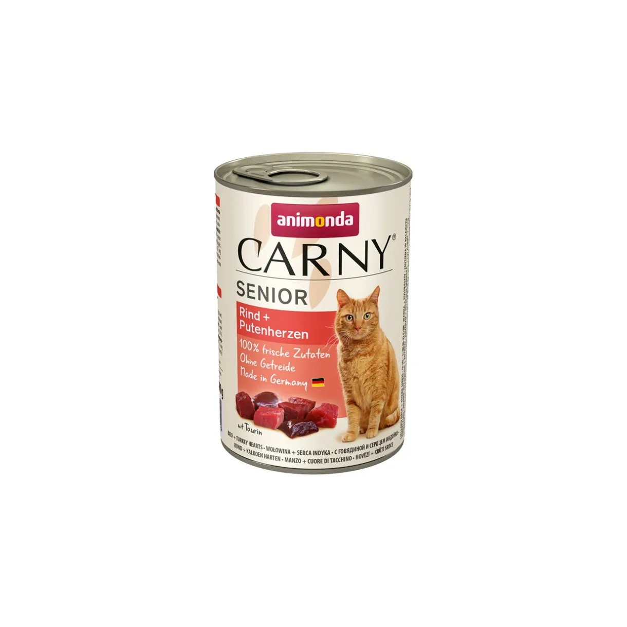 animonda Nourriture Humide^Carny nourriture humide pour chat senior 6x400 g Bœuf et cœurs de dinde