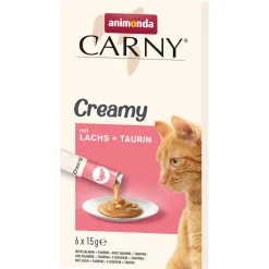 animonda Friandises^Carny nourriture humide pour chat adulte, Creamy avec taurine 11x 6x15g Saumon