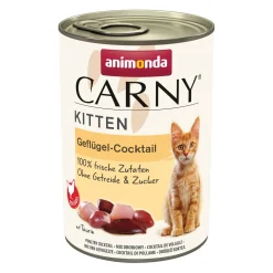 animonda Nourriture Humide|Nourriture^Carny nourriture humide chaton Cocktail de volaille 12x400 g