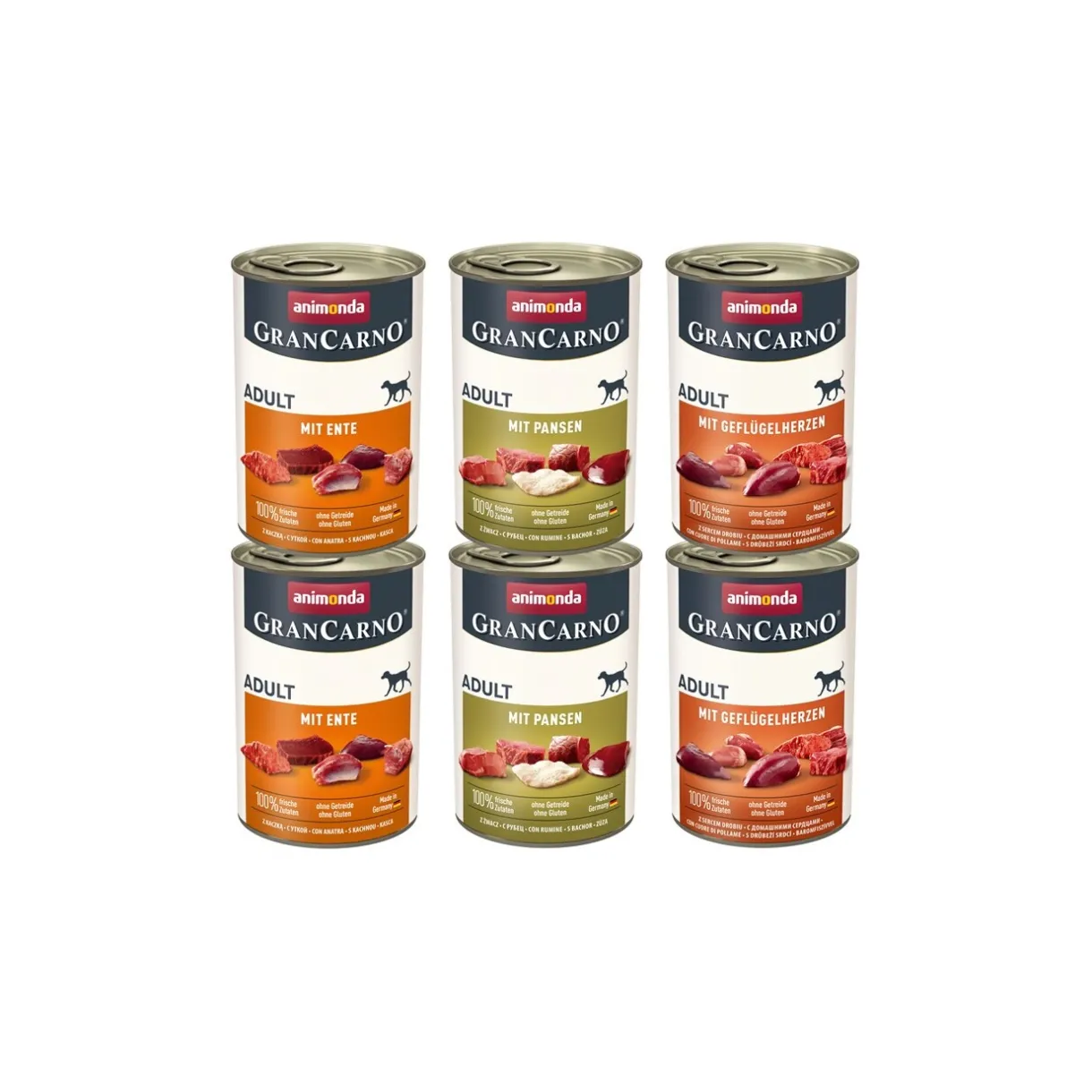 animonda Nourriture Humide^GranCarno Adult Mixpack 6x400 g Variation solide