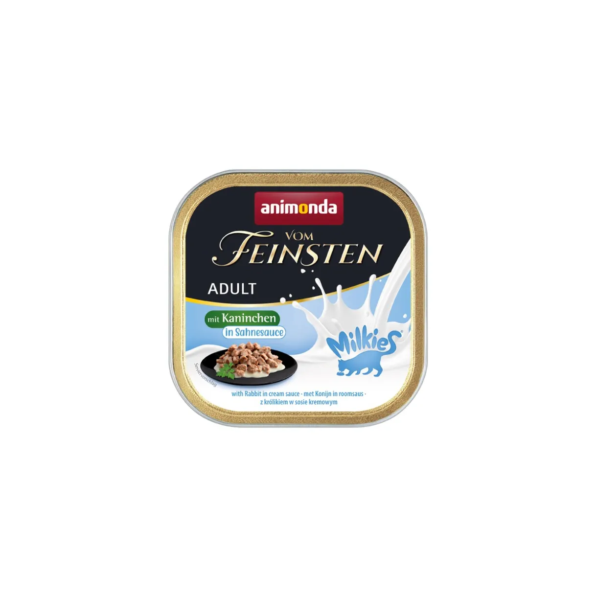 animonda Nourriture Humide^Vom Feinsten Adult Milkies 32 x 100 g Lapins, sauce à la crème
