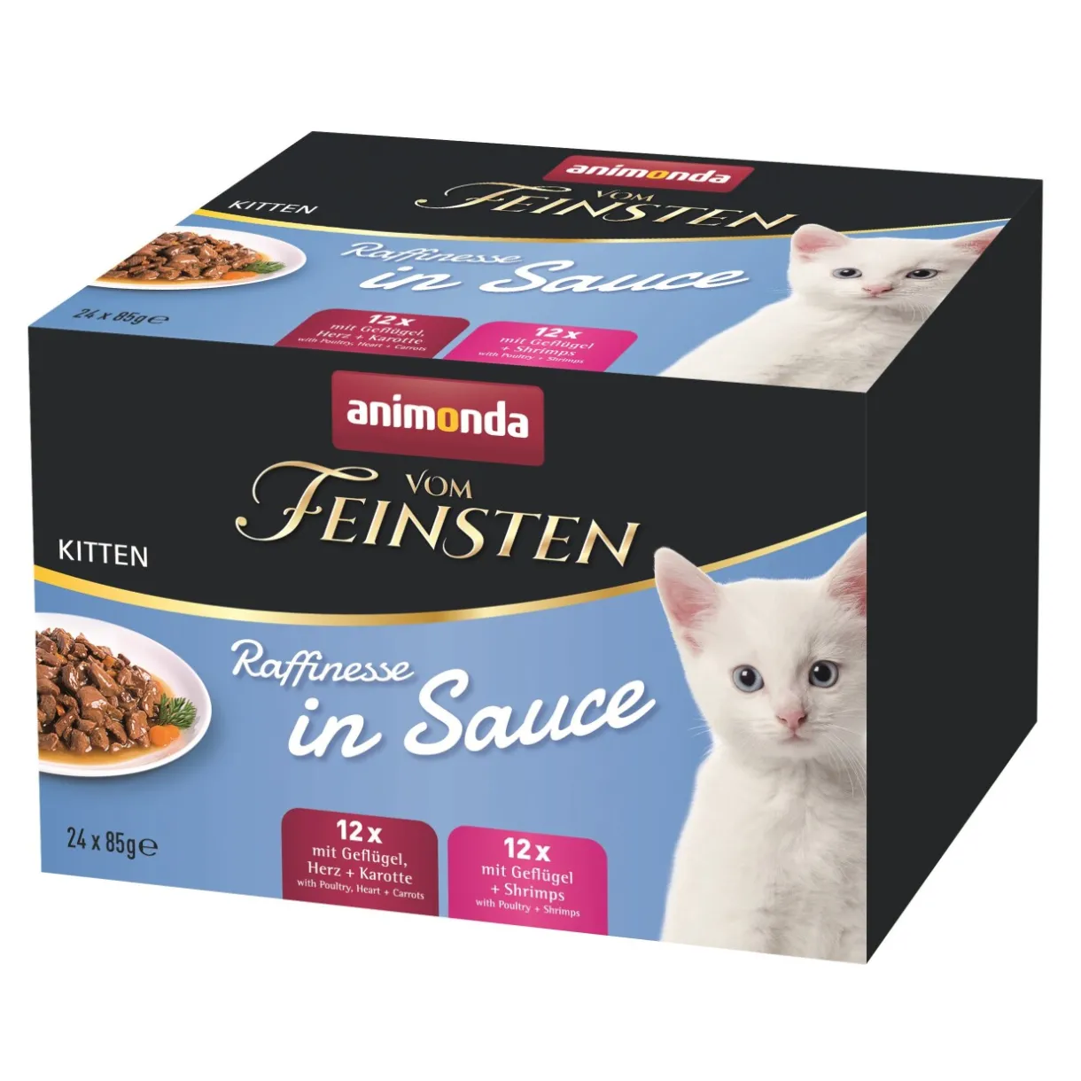 animonda Nourriture Humide|Nourriture^Vom Feinsten Kitten Raffinesse en Sauce Mixpack 24x85 g