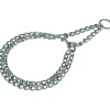AniOne Colliers^Collier de chaîne en acier chromé M