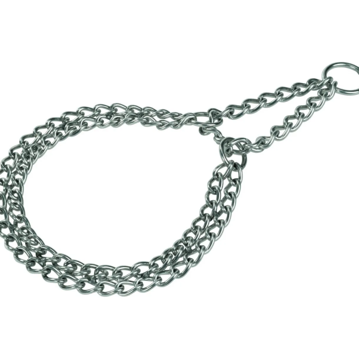 AniOne Colliers^Collier de chaîne en acier chromé XL