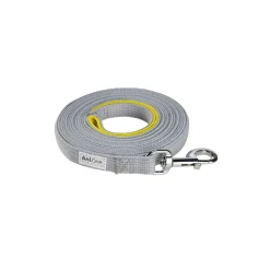 AniOne Aide À L'Éducation|Agility^Longe plate avec passant gris 5 m