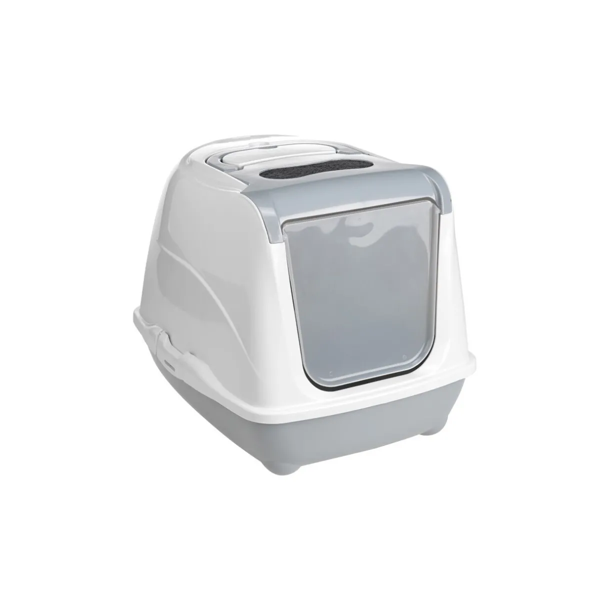 AniOne Bacs & Maisons De Toilette^Maison de Toilette pour Chat "Flip Cat" S gris clair