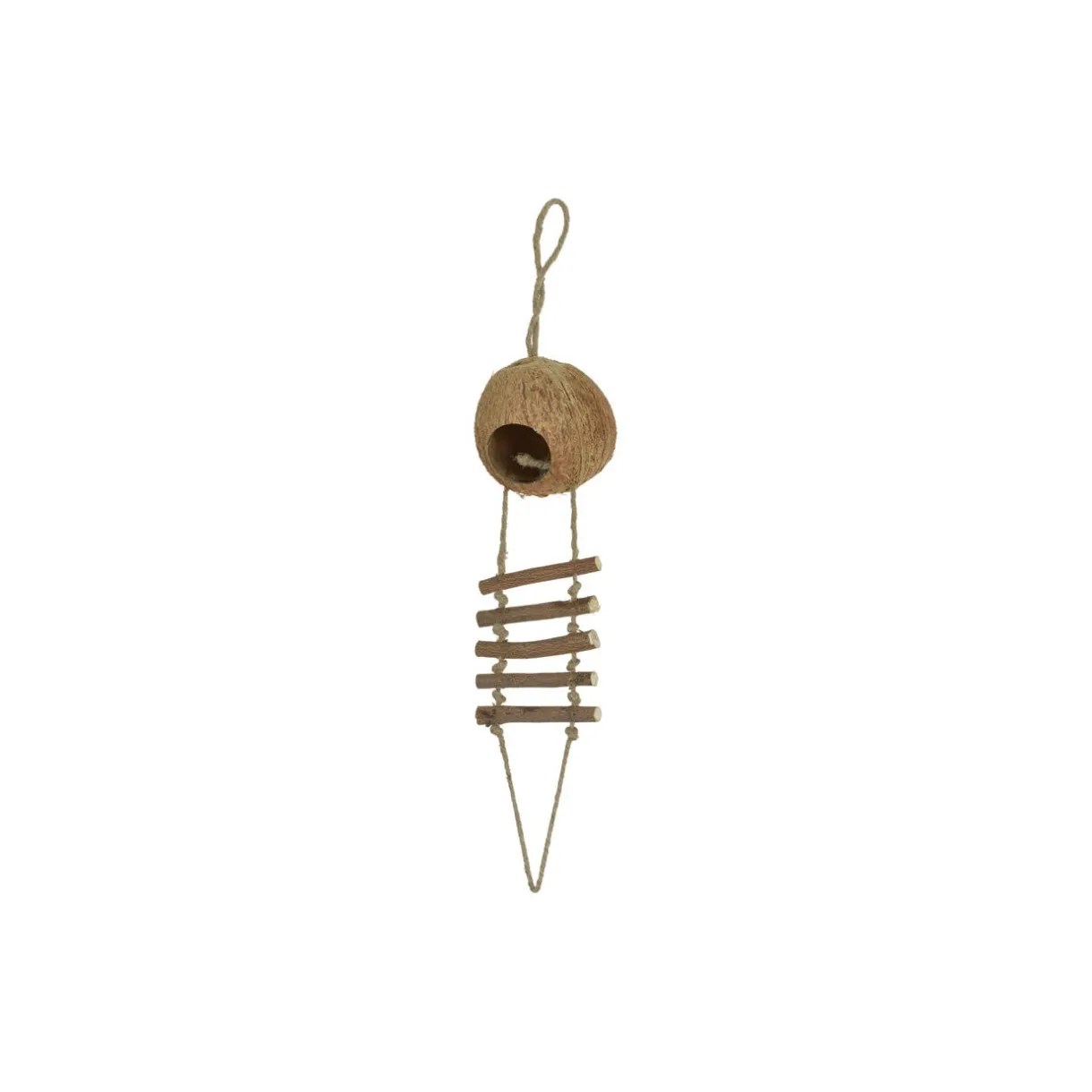 AniOne Aires De Jeux^Maison noix de coco avec échelle 56 cm
