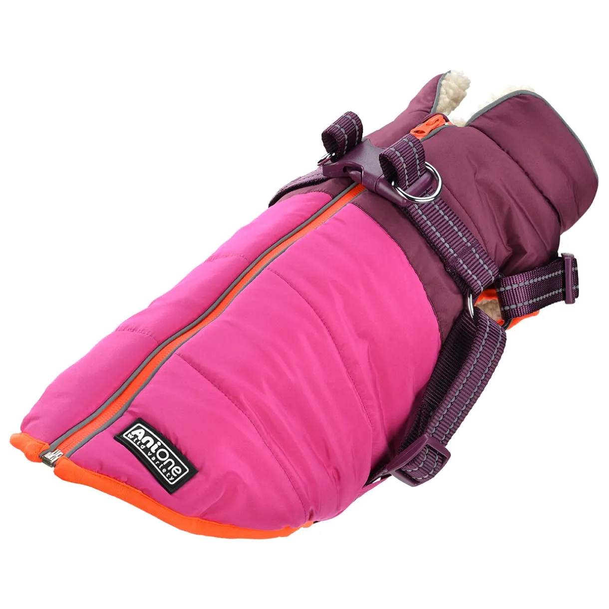 AniOne Manteaux Pour Chien|Harnais Pour Chien^Manteau d’hiver avec harnais Polly 24 cm