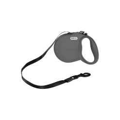 AniOne Laisses|Promener Son Chiot^Sangle Basic pour laisse à enrouleur gris S