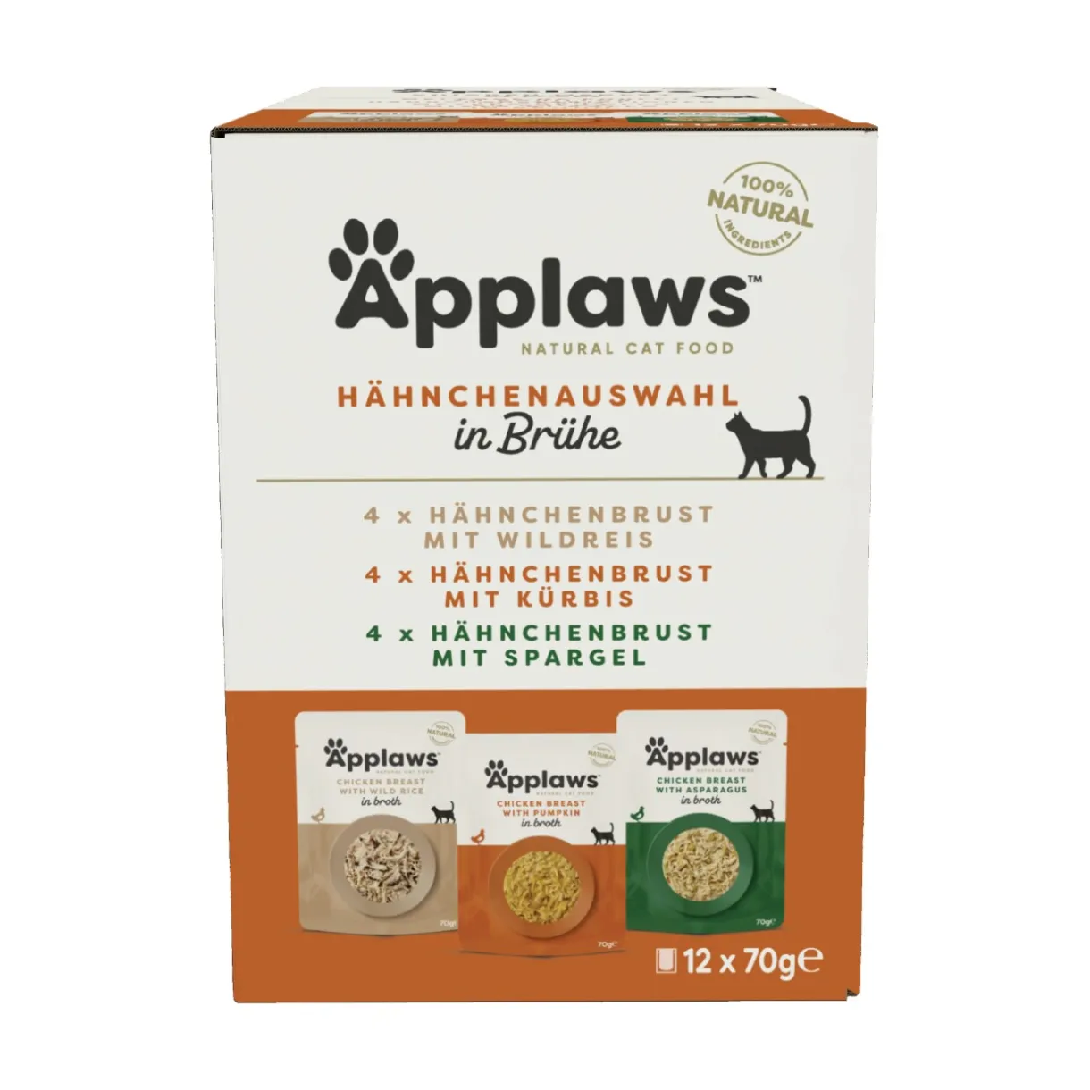 Applaws Nourriture Humide^nourriture humide chat adulte multipack Variation de poulet 12x70 g
