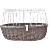 Aumüller Accessoires Pour Le Vélo^Panier de vélo avec grille de protection pour la tête de direction gris