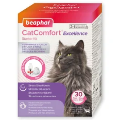 Beaphar Calmants Pour Chat|Soin^CatComfort® Excellence, diffuseur et recharge aux phéromones pour chat et chaton