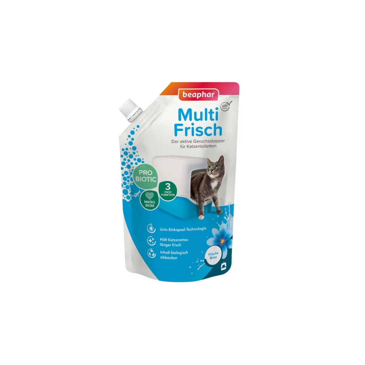 Beaphar Accessoires Litière|Litière Pour Chat^Multi-Frisch pour les toilettes pour chats 400 g Brise fraîche