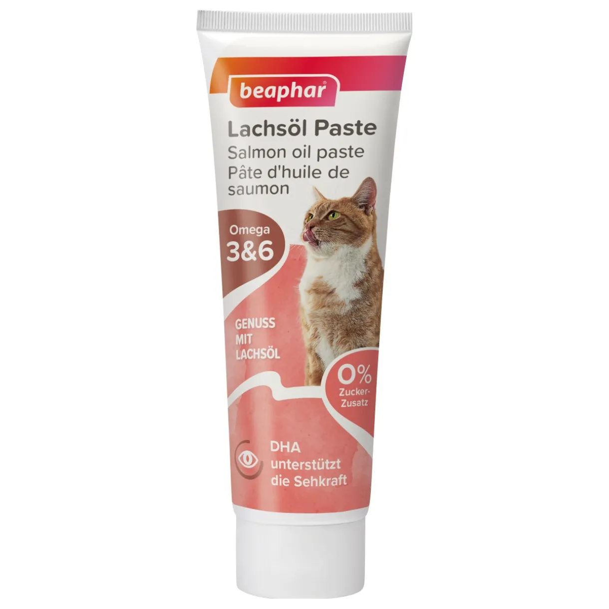 Beaphar Nourriture Supplémentaire|Friandises^Pâte d’huile de saumon pour chat 100 g