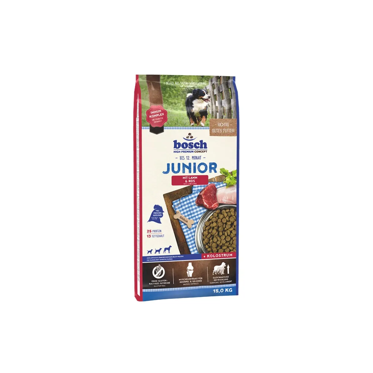 bosch Croquettes|Nourriture^Junior agneau et riz 15 kg