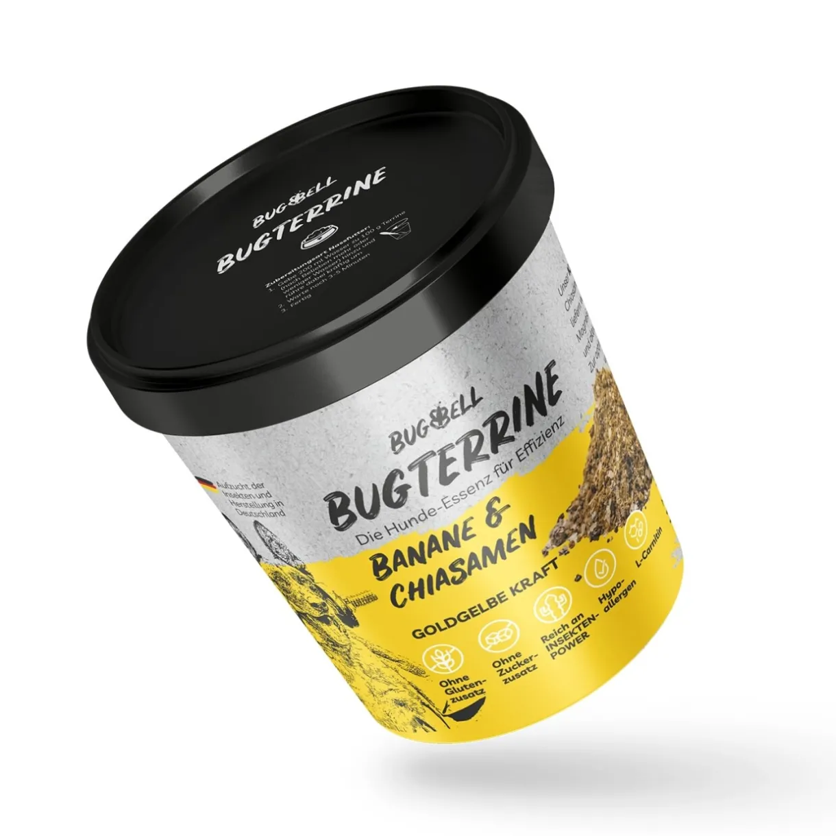 BugBell GmbH Nourriture Humide^BugBell BugTerrine Adult 100 g Graines de chia et banane