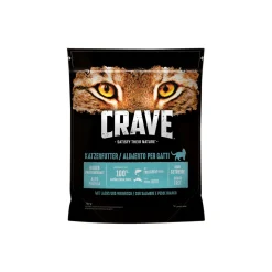 CRAVE Croquettes Pour Chat^au saumon et au poisson blanc 750 g