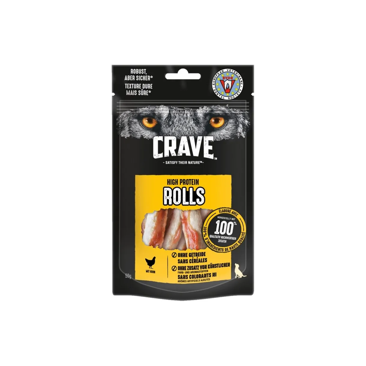 CRAVE Friandises|Nourriture^High Protein Rolls 8 x 50 g Poulet