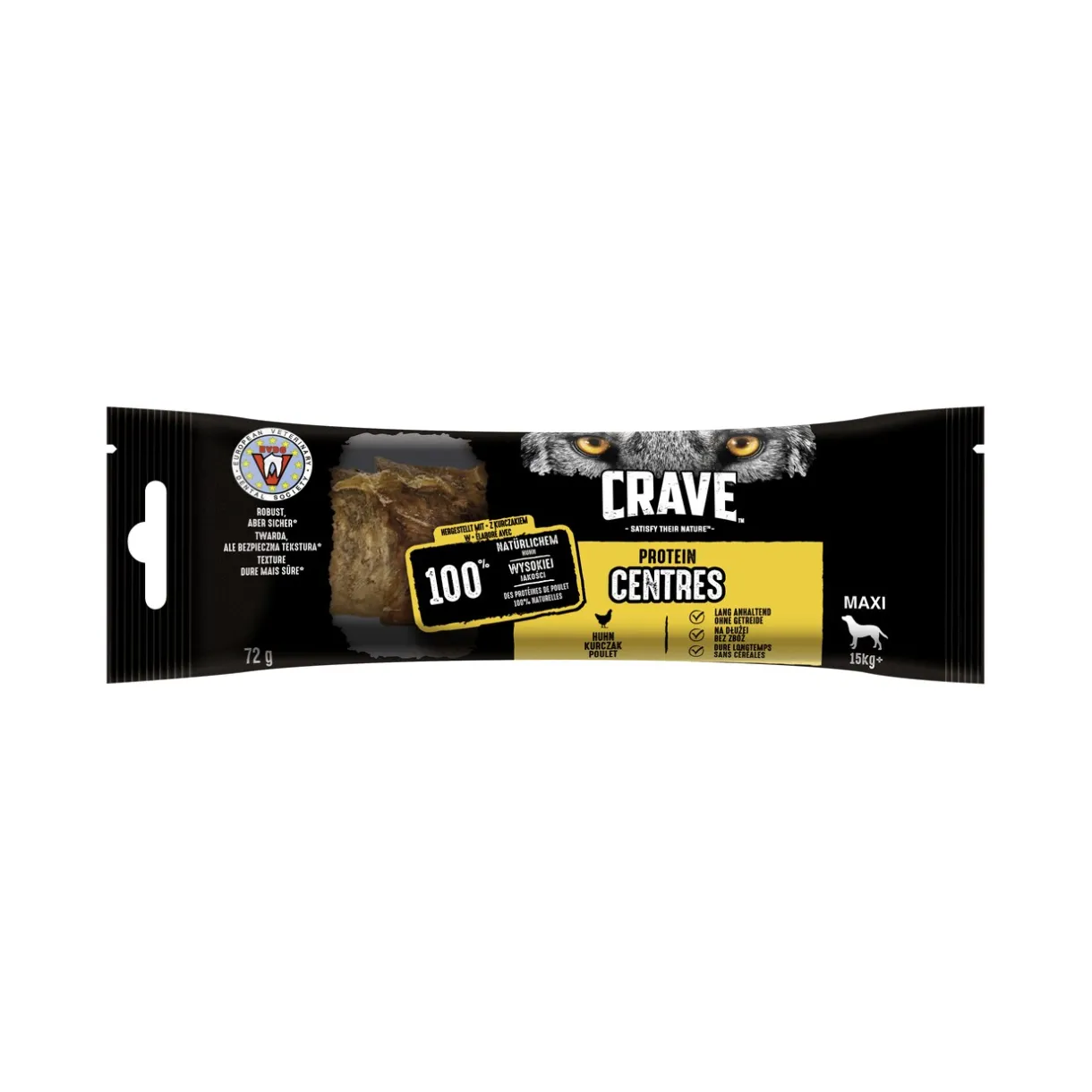 CRAVE Friandises^Protein Centres Maxi au poulet 15 x 72 g