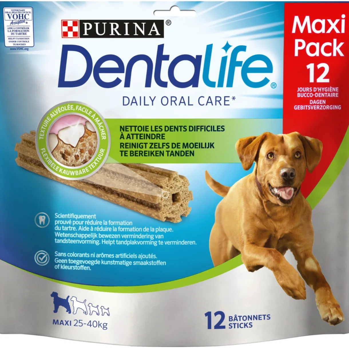 DentaLife Friandises^Snacks soins dentaires pour chiens PURINA Maxi 12 x