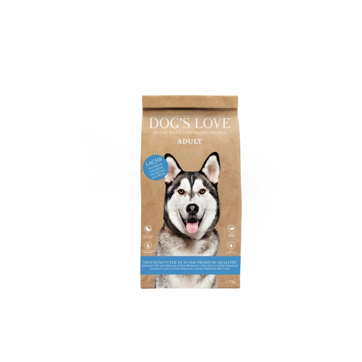 DOG'S LOVE Croquettes^DOG’S LOVE Adult Au Saumon et à la truite 2 kg