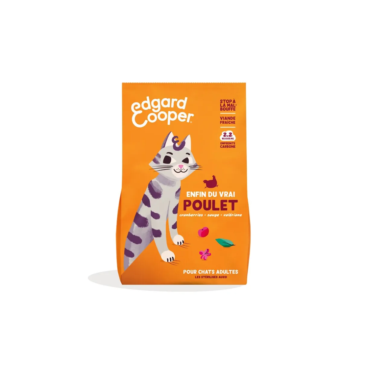 Edgard & Cooper Croquettes Pour Chat^Croquettes Chat Adulte Poulet 2 kg