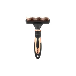 Europet Bernina Soins De Pelage|Soins Du Pelage^Râteau de démêlage NOIR à dents rotatives doubles