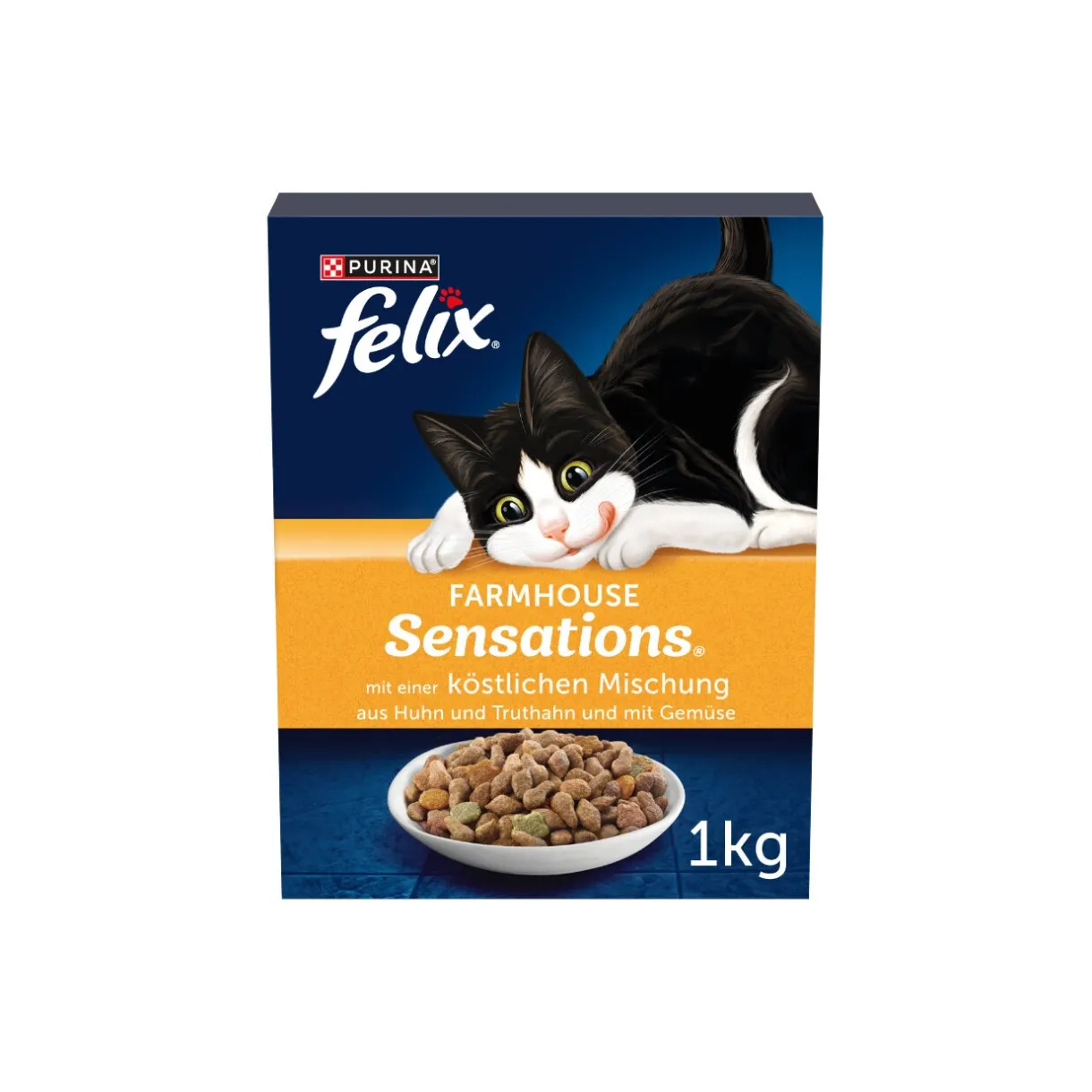 Felix Croquettes Pour Chat^Farmhouse Sensations Poulet & dindon 1 kg