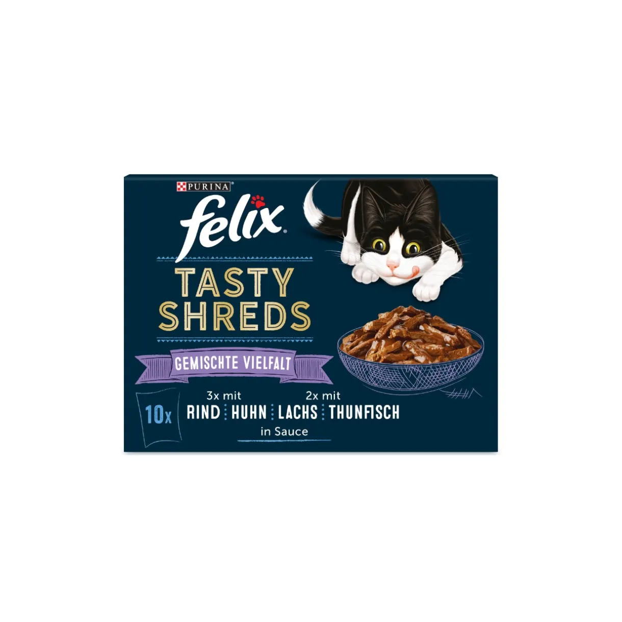 Felix Nourriture Humide^Tasty Shreds 80 x 80 g
