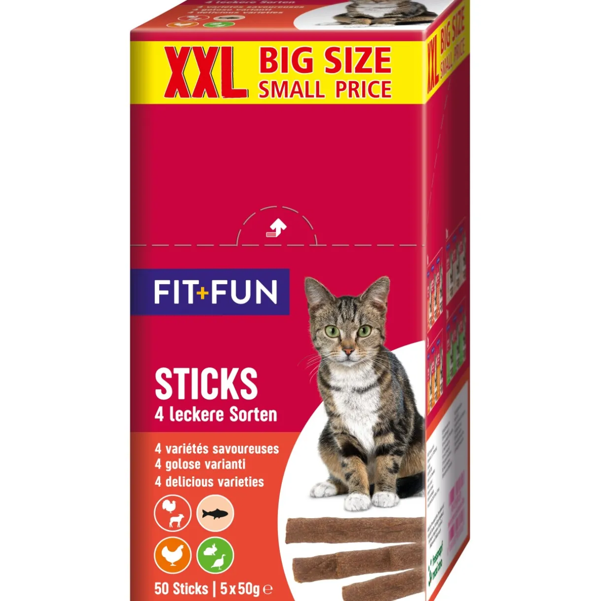 FIT+FUN Friandises^Bâtonnet XXL-Multipack 250 g