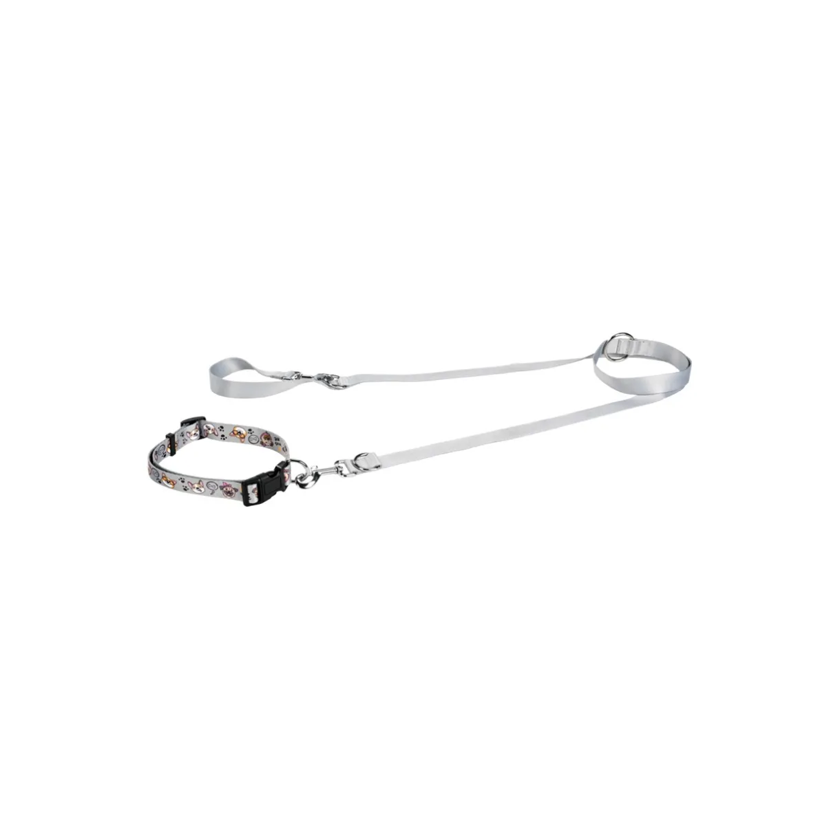 FIT+FUN Colliers|Laisses^Kit collier + laisse gris clair S