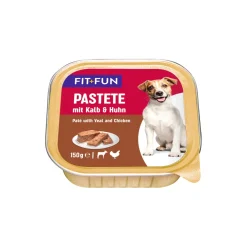 FIT+FUN Nourriture Humide^Pâtée 11x150 g Veau et poulet 11x150 g