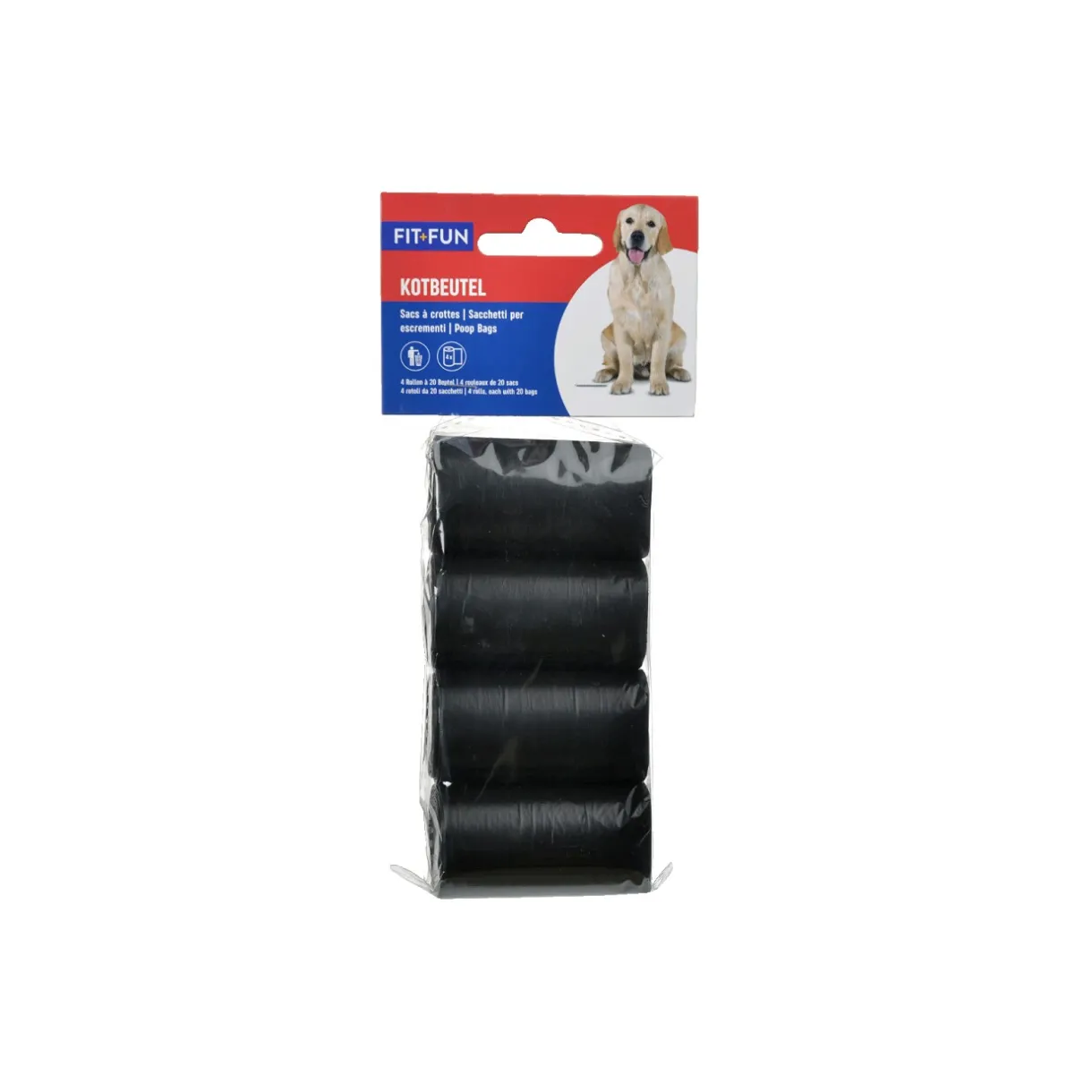 FIT+FUN Couches Pour Chien|Sacs À Déjections Canines^Sac à crottes 4 x 20