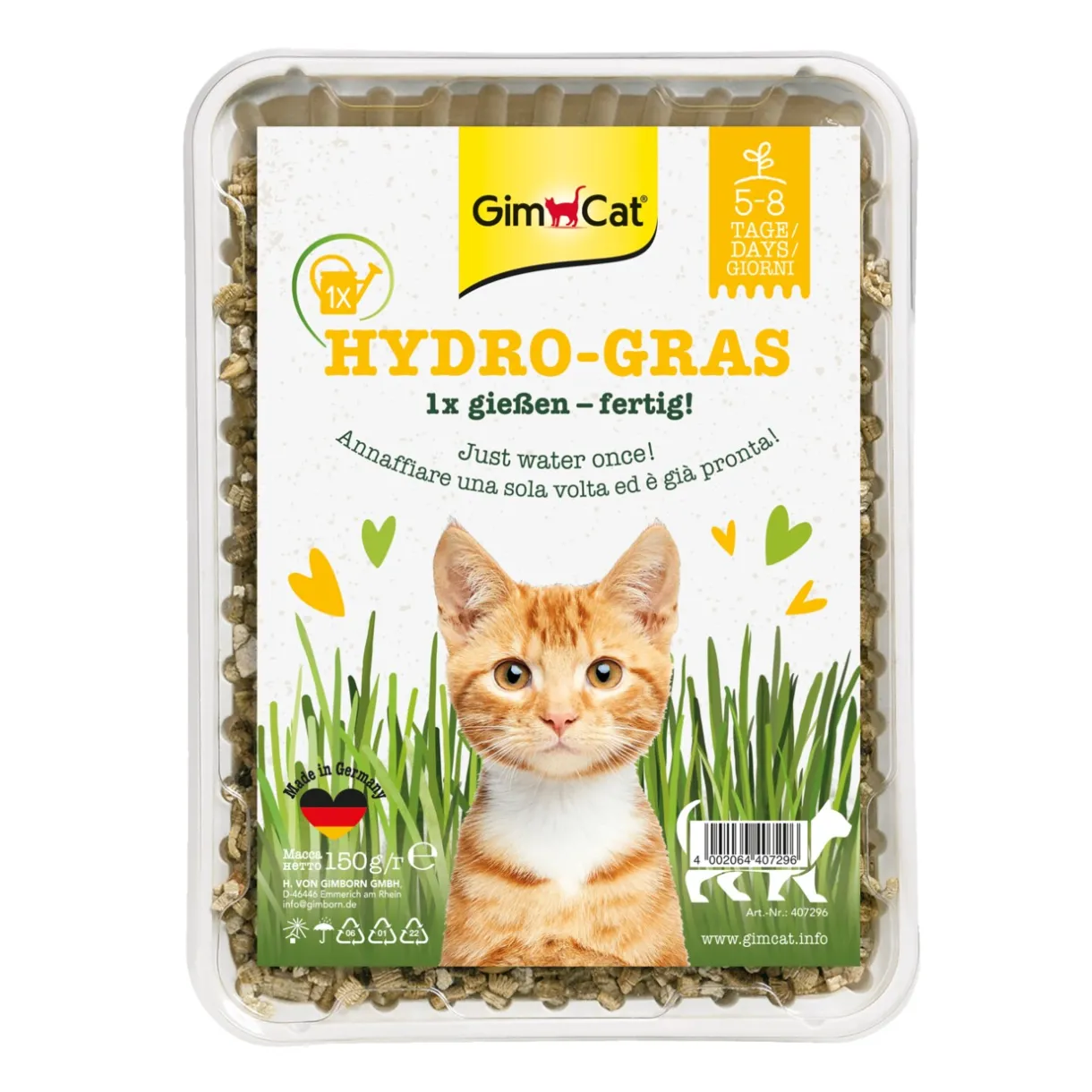GimCat Nourriture Supplémentaire^Herbe Hydro 150 g