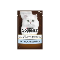 GOURMET Nourriture Humide^À la Carte 26 x 85 g Poisson de haut mer dans une composition de riz et de légumes
