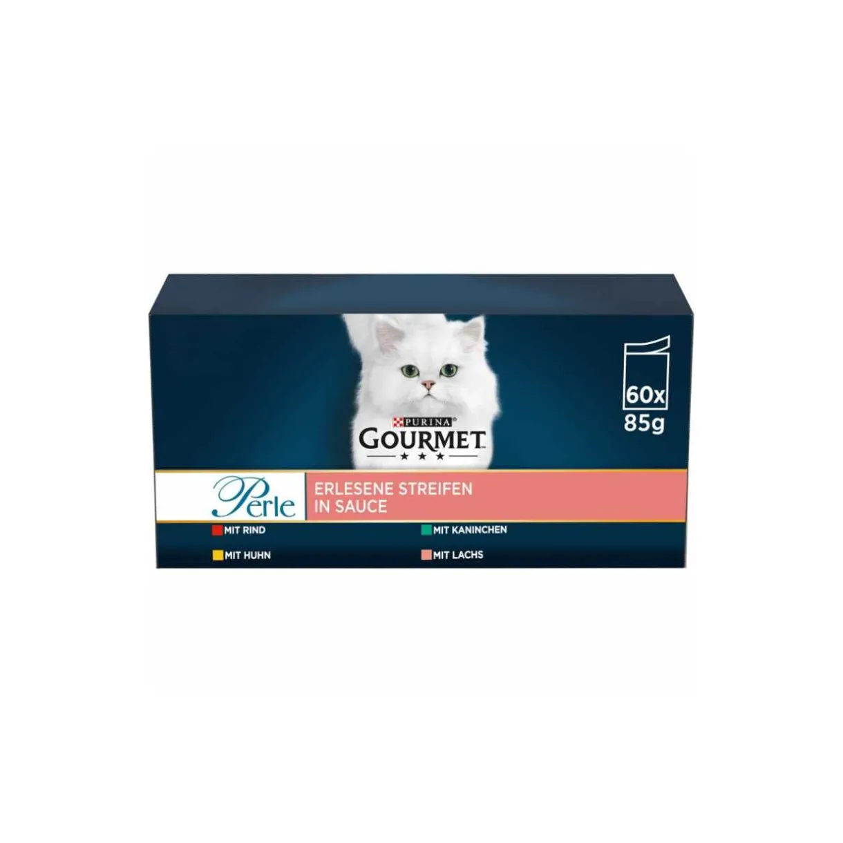 GOURMET Nourriture Humide^Perle Bandes exquises en sauce Variété Mix 60x85g