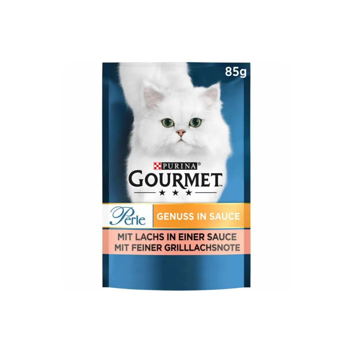 GOURMET Nourriture Humide^Perle Genuss en sauce 24x85g Saumon, sauce saumon grillé