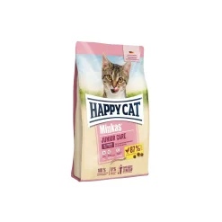HAPPY CAT Croquettes Pour Chat^Minkas Croquettes Chat Junior, Care, Volaille 1,5 kg