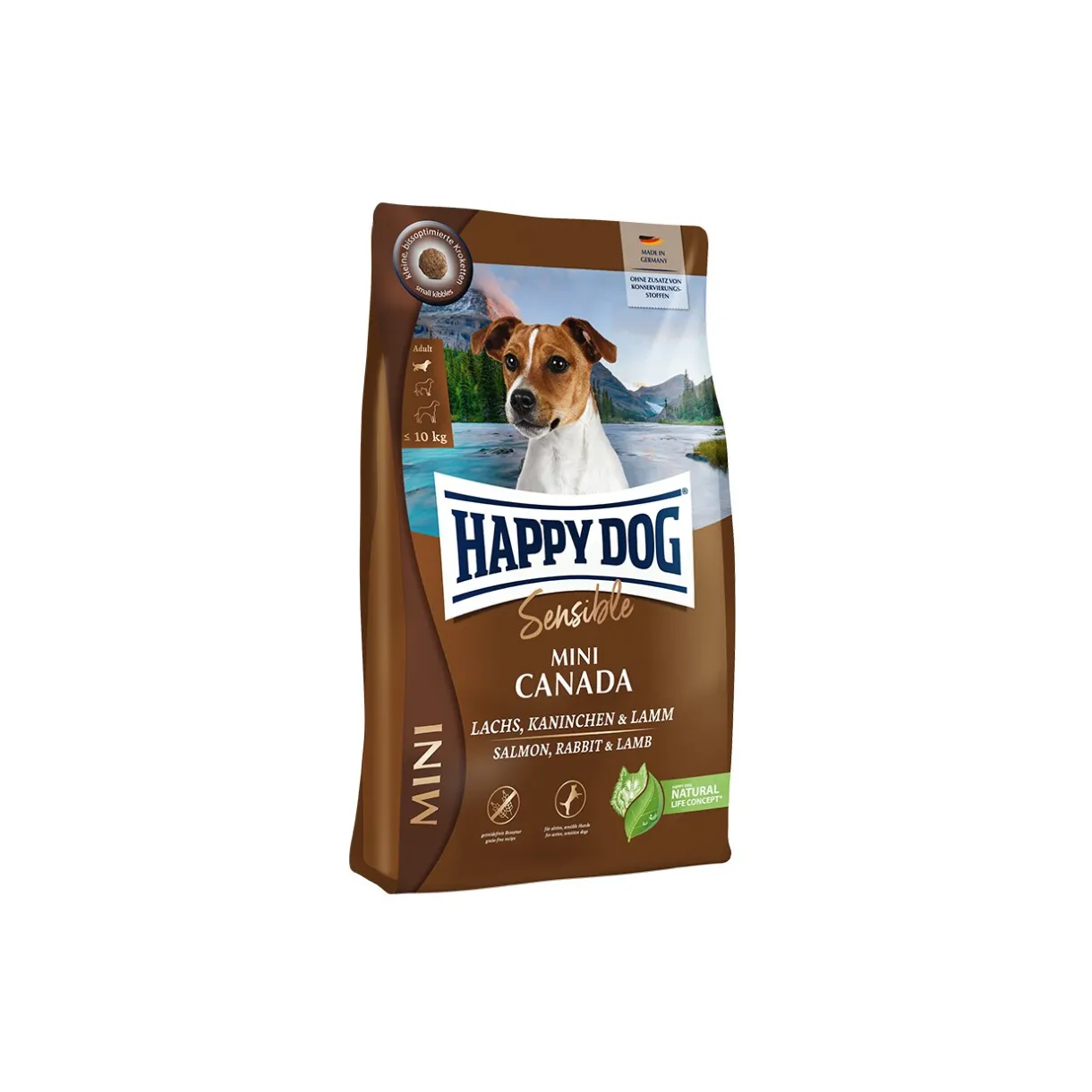 HAPPY DOG Croquettes^Sensible Croquettes Chien Adulte, Mini Canada 4 kg