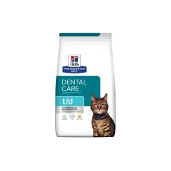 Hill's Croquettes Pour Chat^Prescription Diet t/d au Poulet pour l’hygiène dentaire 1,5 kg