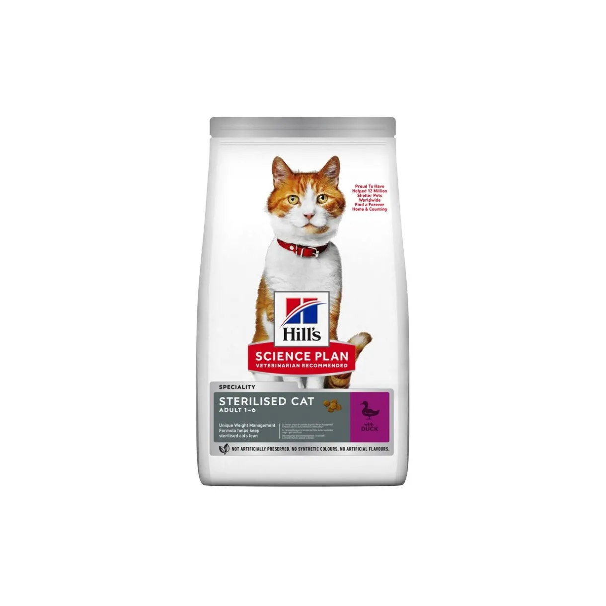 Hill's Nourriture Diététique Chien^Science Plan Croquettes pour Chat Adulte, Stérilisé Canard 3 kg