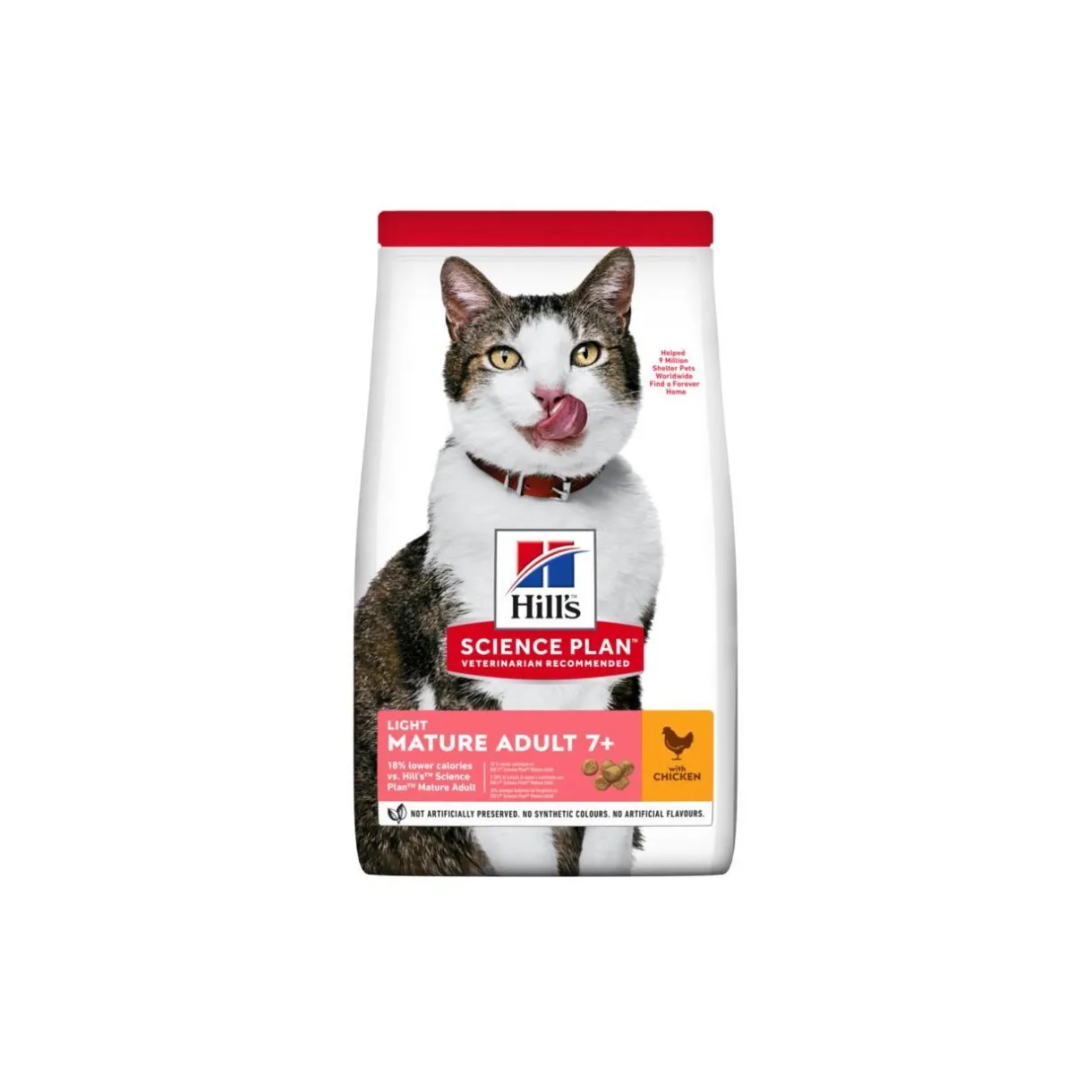 Hill's Croquettes Pour Chat^Science Plan Light Mature Adult 7+ avec du poulet 1,5 kg