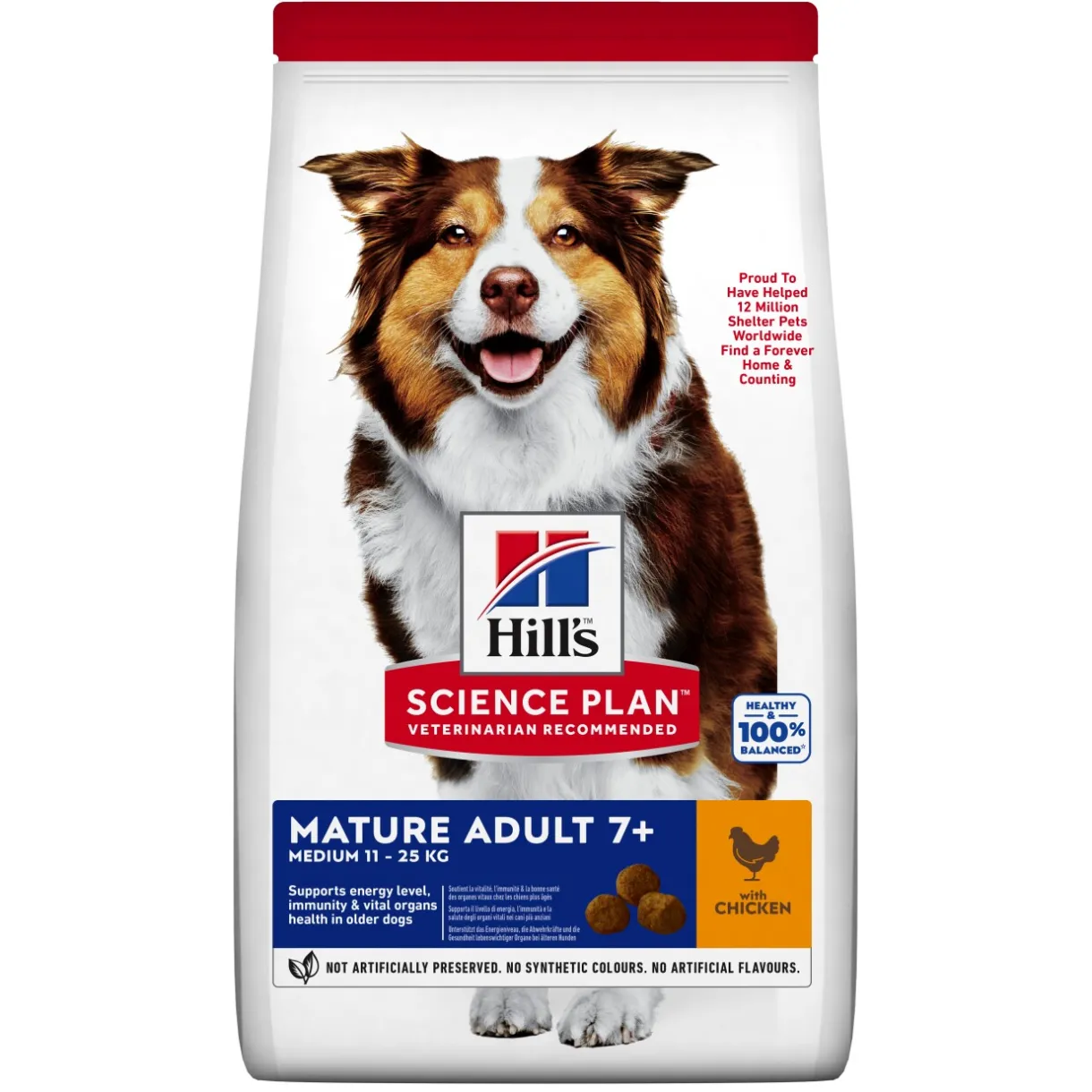 Hill's Croquettes^Science Plan Mature Adult au poulet 18 kg