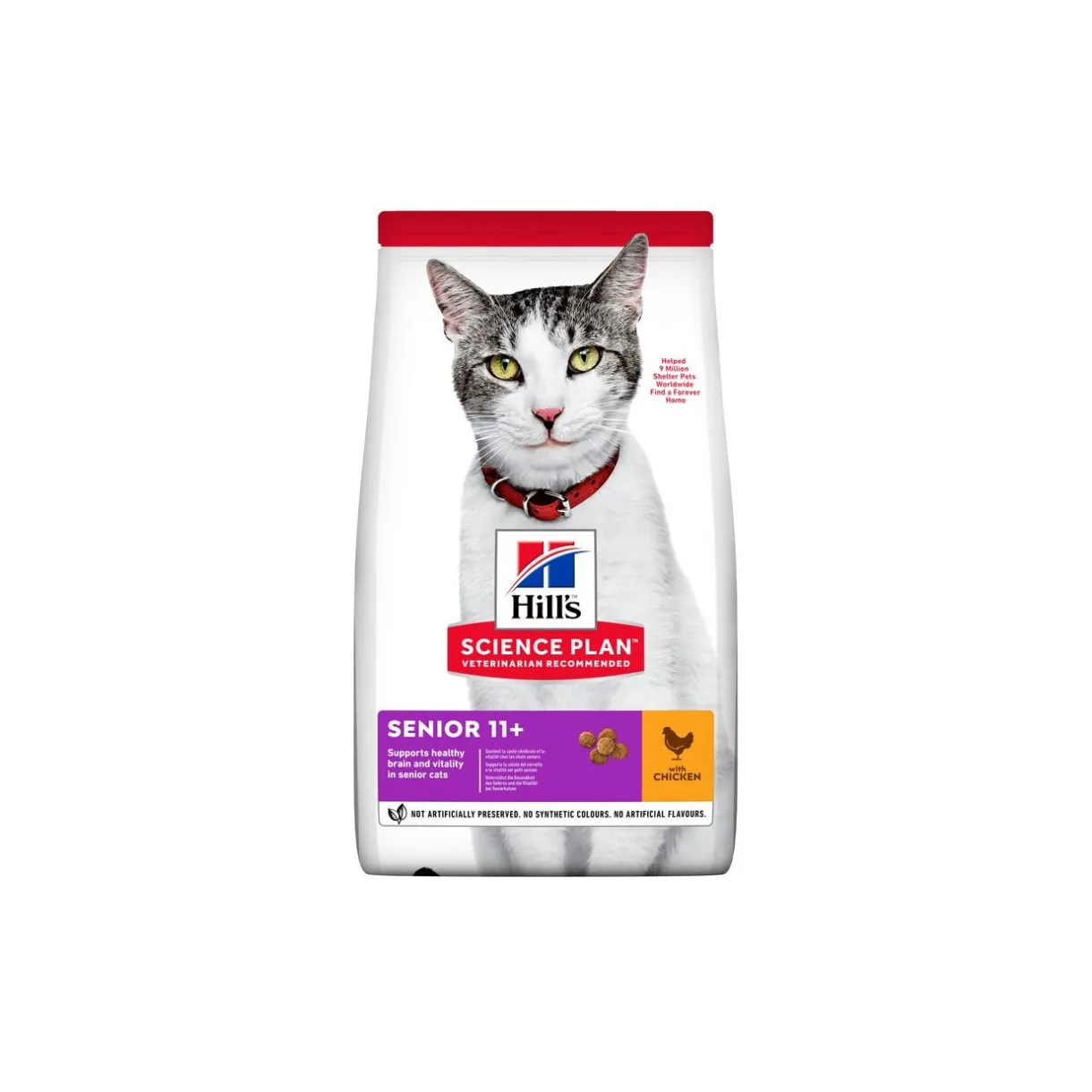 Hill's Croquettes Pour Chat^Science Plan Senior 11+ au poulet 3 kg