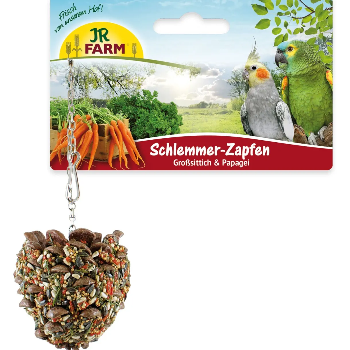 JR Farm Friandises^Birds Cônes gourmands Perruche / perroquet 195 g